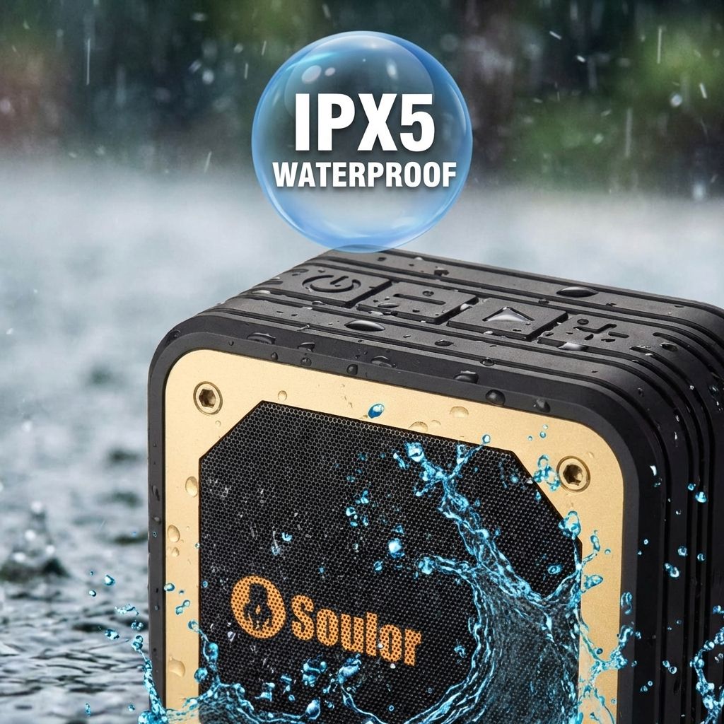 Soulor Waterproof Bluetooth Speaker with Super Bass - Image 3
