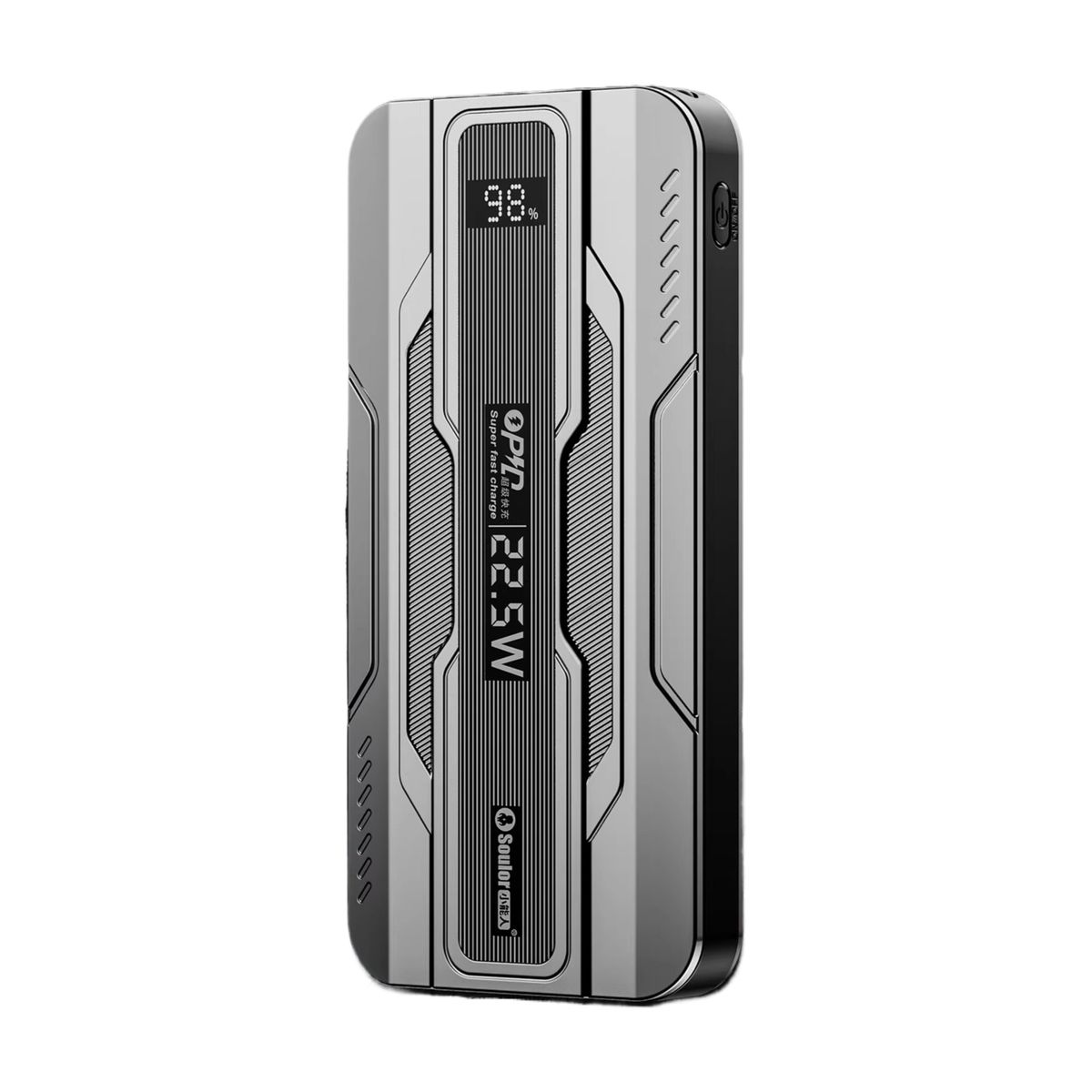 Soulor 10000/20000mAh 22.5W Fast Charging Power Bank - Black & Silver - Image 2